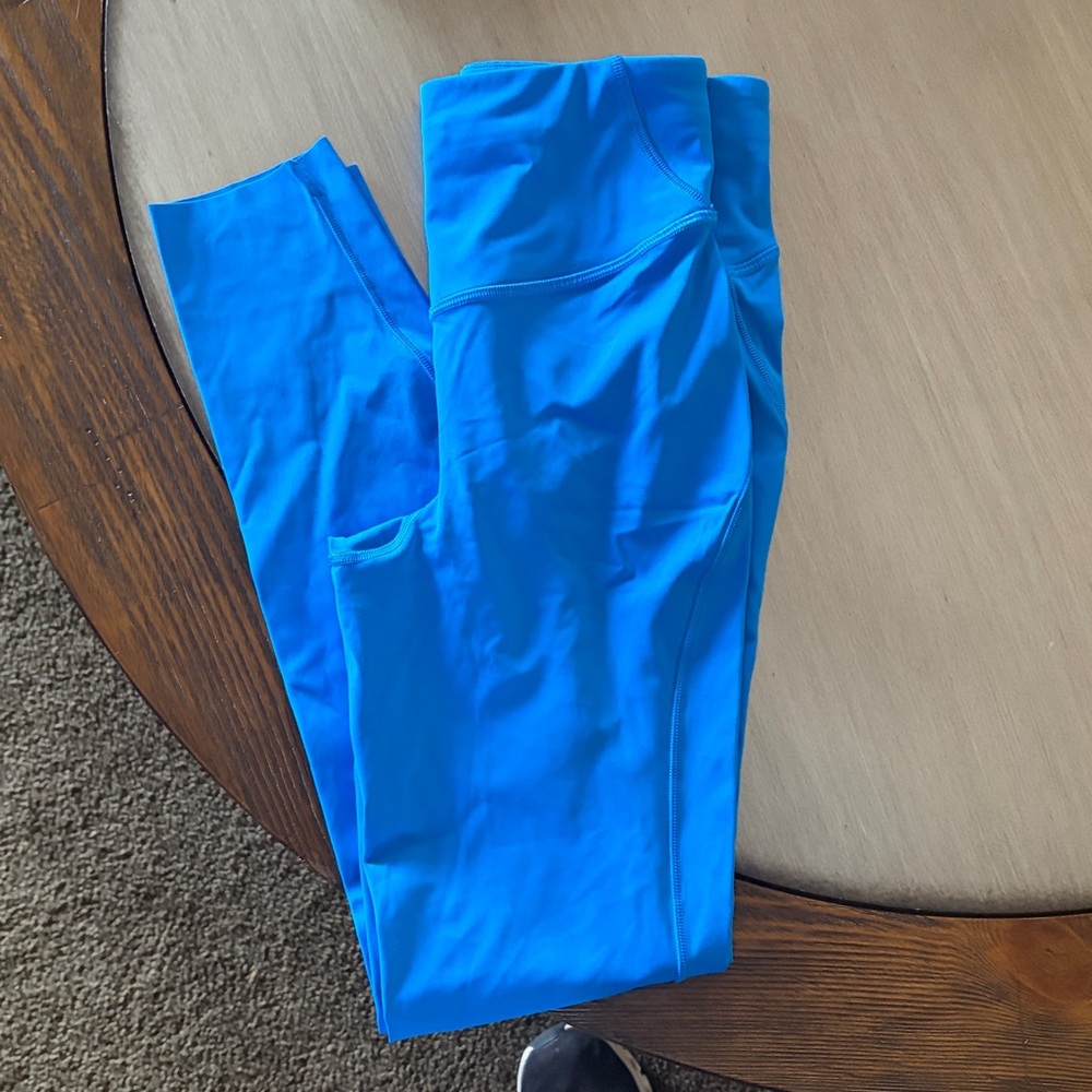 Lululemon Athletica Leggings Blue Size 4 Excellent Condition Spring Color - Picture 10 of 10